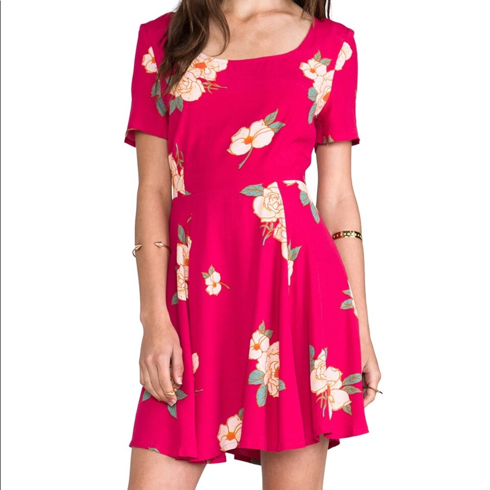 MINKPINK Flower Effect Dress in Multi, XS